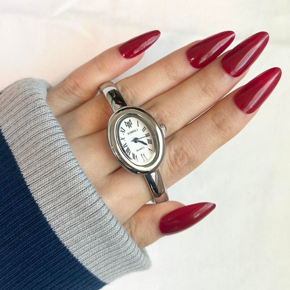 Vintage Inspired Luxury Silver Tone Watch